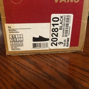 Size 9 vans